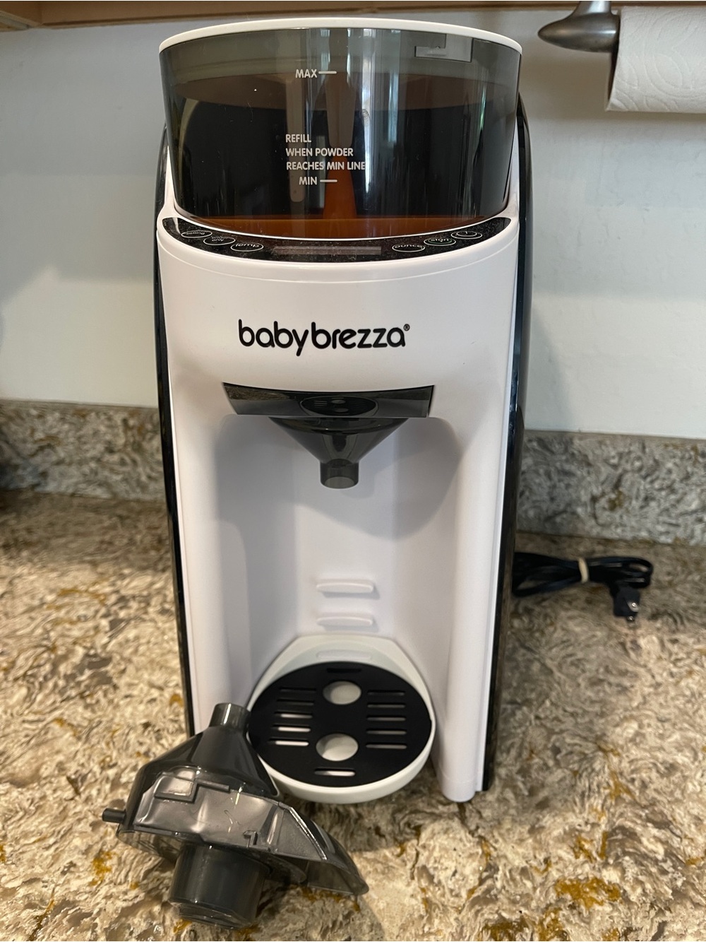 Baby Brezza Formula Dispenser - White with Black Trim
